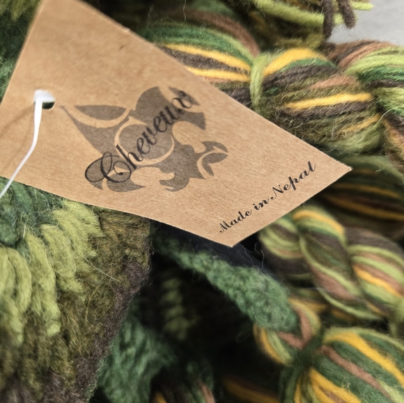 Nepal Handmade Ear Flaps Wool Fleece Lined Winter Hat New with Tags - Picture 7 of 9